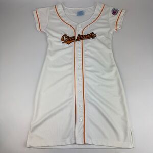 Steve & Barry's Womens Size M Baseball Jersey Dress Cincinnati Cherry League